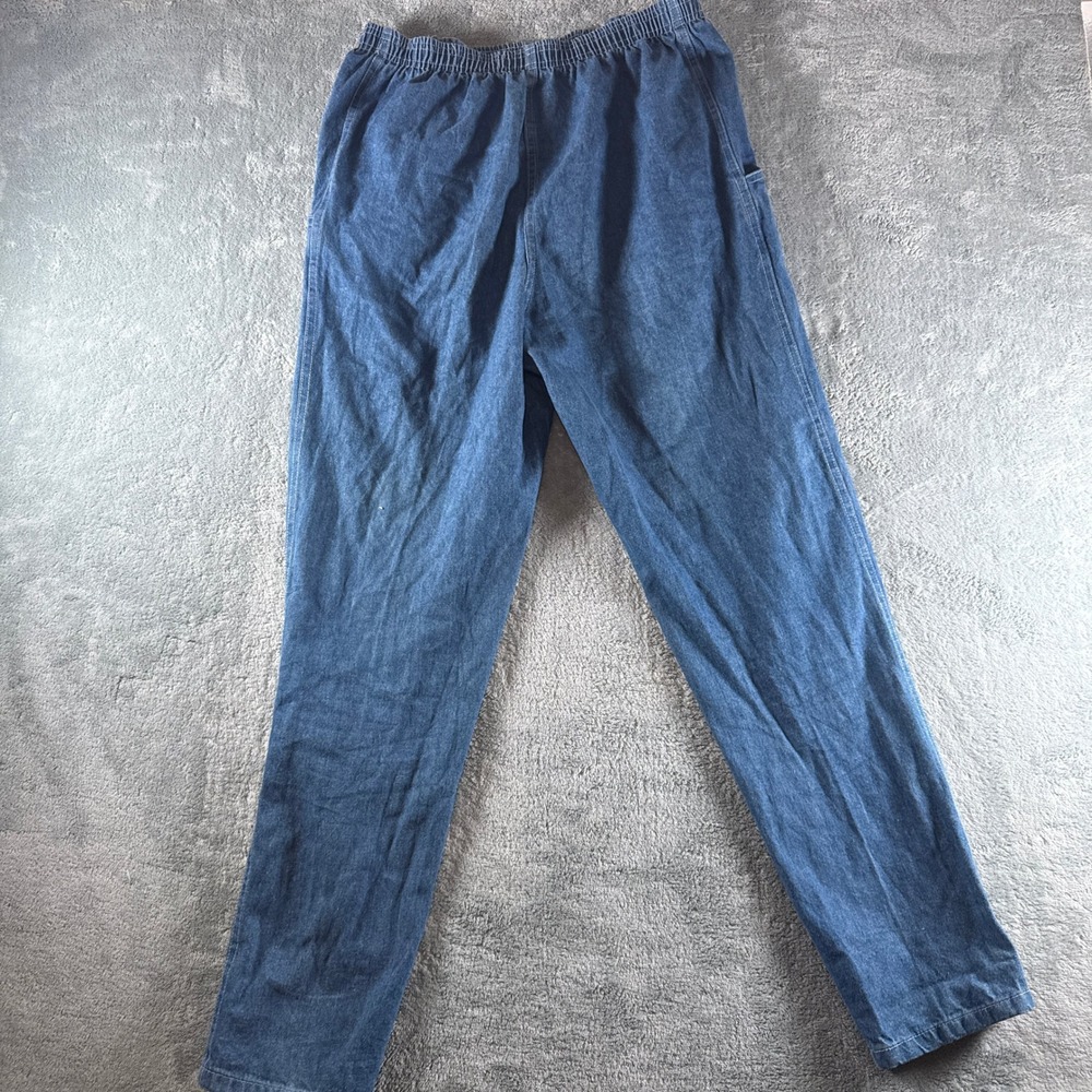 Vintage J Michelle California Denim Pants Medium Wash Elastic Snap‎ Waist Size M - Picture 8 of 9